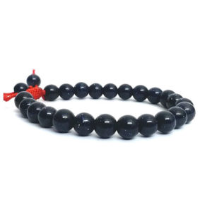 Blue Gold Stone 8 MM Adjustable Bracelet