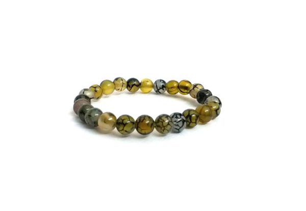 Dragon veins agate stretch 8 mm bracelet  - Image 2