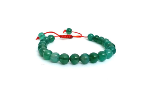 Green Aventurine 8 mm Adjustable Bracelet