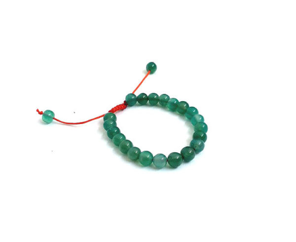 Green Aventurine 8 mm Adjustable Bracelet - Image 2