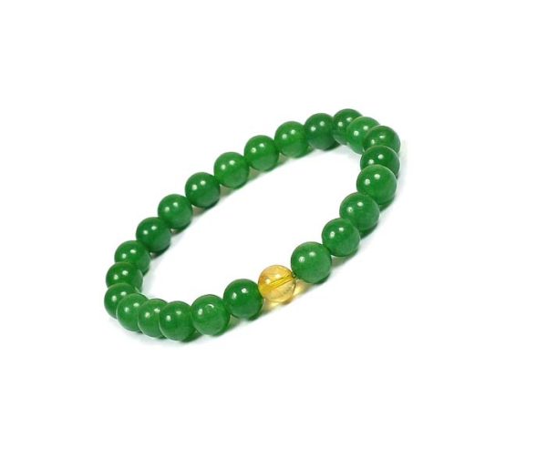 Green Aventurine Citrine 8 mm Stretch Bracelet