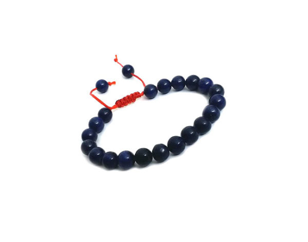 Lapis Lazuli Crystal 8 MM Adjustable Bracelet