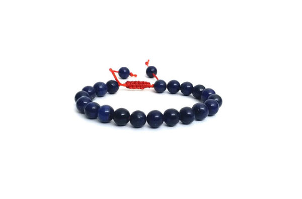 Lapis Lazuli Crystal 8 MM Adjustable Bracelet - Image 2