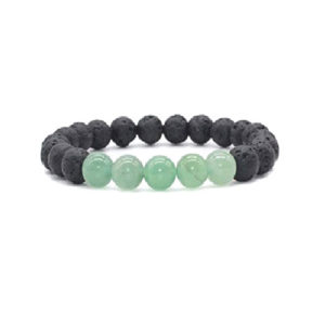 Lava Rock Beads 8 mm Stretch Bracelet