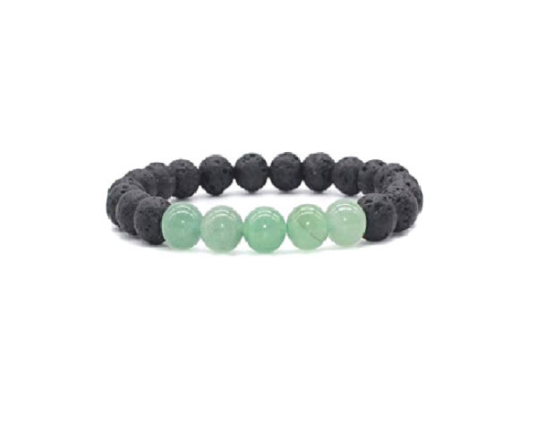 Lava Rock Beads 8 mm Stretch Bracelet