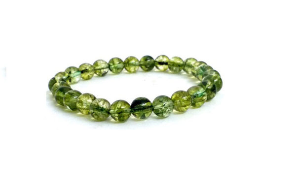Peridot Crystal 8 MM High Grade Bracelet