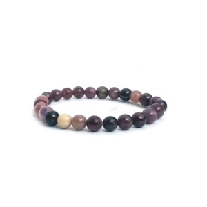 Natural Watermelon Tourmaline 8 MM Stretch Bracelet