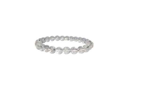 Clear Quartz Power 10 MM Stretch Bracelet - Image 2