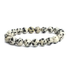Dalmation Jasper 8 mm Stretch Bracelet