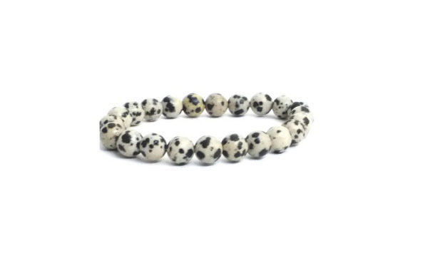Dalmation Jasper 8 mm Stretch Bracelet
