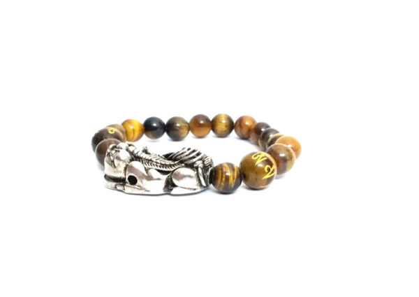 Pi Yao Tiger Eye Pi xiu Stretchable 10 mm Bracelet - Image 2