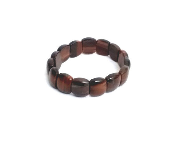 Red Tiger Eye Power Stretch Bracelet (12 MM) A + HIGH Grade Quality - Image 2