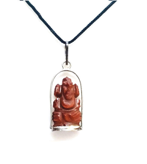 Gold Stone Lord Ganesh ji Pendant