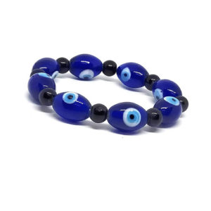 Evil Eye Blue Stretch Protection Bracelet For Men And Women