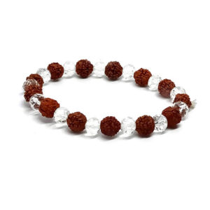 Rudraksha Buddhist stretch bracelet For Men And Women