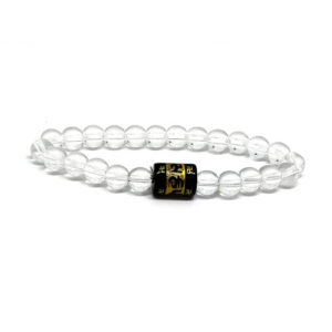 Tibetan Buddha Mantra Om Mani Padme Hum Engraved Lucky Charm Bracelet For Men & Women Reiki Healing