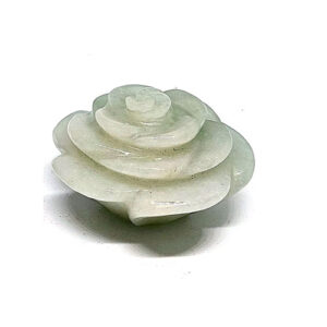 Natural Green Aventurine Crystal Rose for Reiki and Chakra Healing Showpiece