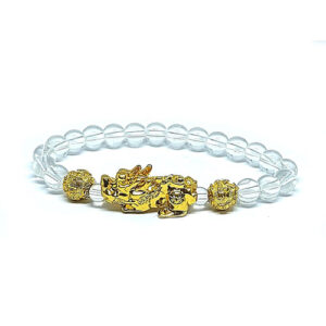 Pi Yao Pixiu Gold Plated Charm Protection Bracelet For Men And Women