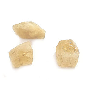 Set Of 3 Natural Citrine Crystal Raw Rough Mini Chunks For Reiki Healing