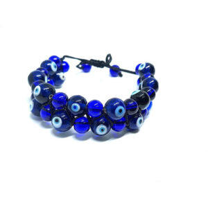 Evil Eye Lucky Charm Beautiful Hand Made Craft Double Layer Bracelet For Men And Women