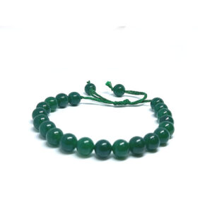 Natural Dark Green Jade Adjustable Bracelet For Men & Women