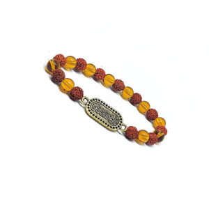 Rudraksha Om Swastik Urja Symbol Protection Charm Bracelet For Men & Women