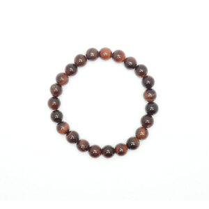 Natural Red Tiger Eye Crystal Stretch Bracelet For Men And Women