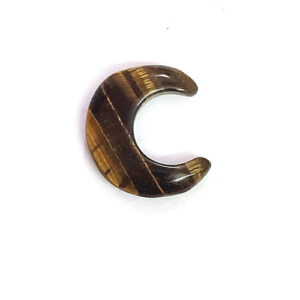 Natural Tiger Eye Crystal Half Moon Shaped Healing Crystal For Reiki Healing