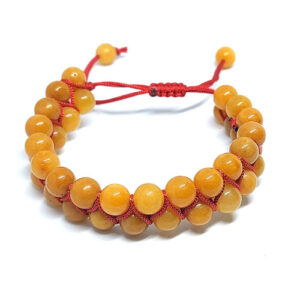 Natural Yellow Aventurine Double Layer Bracelet For Men And Women