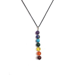 Natural Seven Chakra Lucky Charm Pendant Chakra All In One Pendant For Reiki Healing