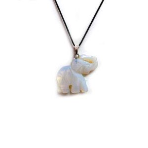 Opalite Opelite Elephant Shaped Pendant For Men And Women