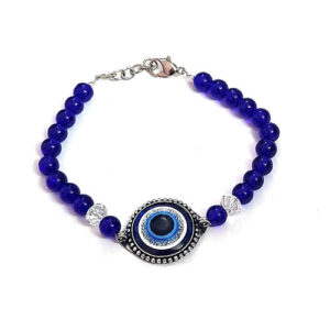 Evil Eye Lucky Protection Charm Adjustable Blue Bracelet For Men & Women