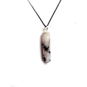 Natural Moon Stone Crystal Faceted Pencil Crystal Pendant For Men And Women