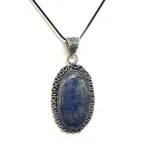 Natural Lapis Lazuli Crystal Antique Look Pendant For Men & Women