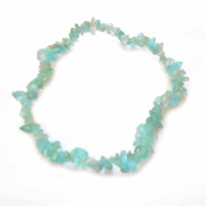 Blue Apatite Chip Crystal Bracelet For Men And Women