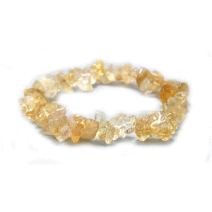 Natural Citrine Chip Crystal Bracelet For Men And Women