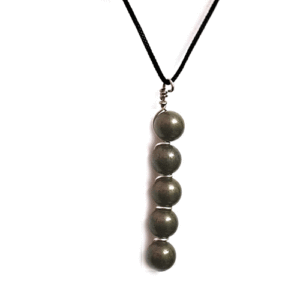 Natural Pyrite Crystal Wealth Finance Beaded Crystal Pendant For Men And Women
