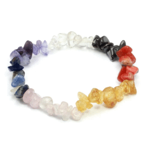 Natural All In One Chakra Chips Crystals Multi Crystals Bracelet For Women
