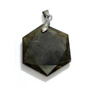 Labradorite Crystal Star Of David Shaped Pendant 