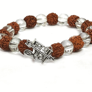 Jai Shree Raam Ji Lucky Charm Rudraksha Bracelet