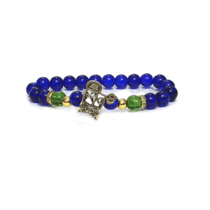 Shri Mahadev God Shiv Ji Mahakaal Lucky Charm Blue Crystals Bracelet