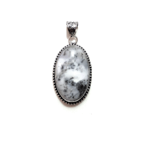 Natural Dendrite Opal Oval Shape Natural Crystal Stone Pendant