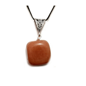 Natural Red Aventurine Tumbled Crystal Pendant For Men And Women