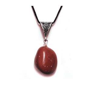 Natural Red Jasper Crystal Tumbled Shaped Pendant