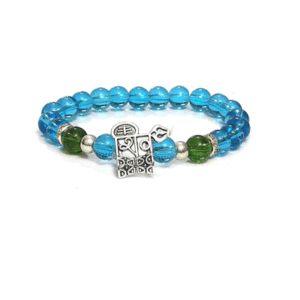 Shri Mahadev Lord God Shiv Ji Mahakaal Lucky Charm Blue Crystals Bracelet