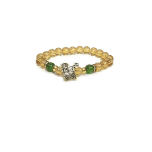 Auspicious Shri Mahadev God Shiv Ji Mahakaal Lucky Charm Yellow Crystals Bracelet