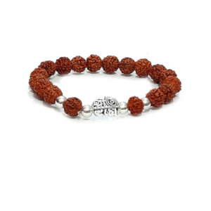 Shri Radhe Ji Flute Rudraksha Lucky Charm Bracelet