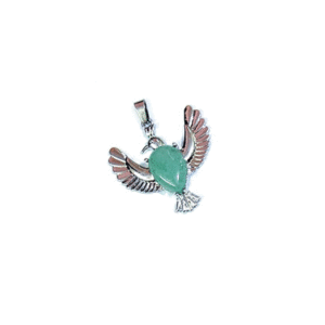 Natural Green Aventurine Eagle Shaped Crystal Pendant