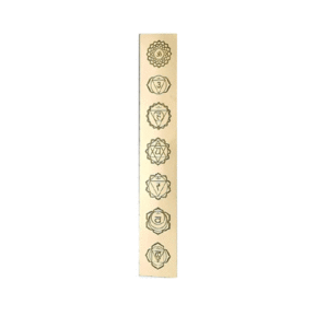 Natural Selenite Chakra Symbols Engraved Crystal Charging Scale Chakra Reiki Healing