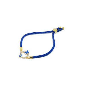 Evil Eye And Butterfly Lucky Charm Adustable Bracelet